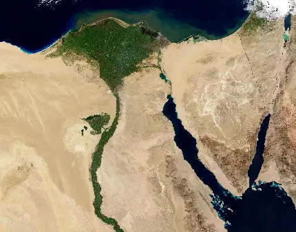 تصویر ماهواره ای Full HD از رود معروف نیل در قاره آفریقا 