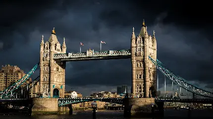 عکس زمینە پل تاور بریج مشهور لندن خاص والپیپر 4K گوشی اپل باکیفیت HD