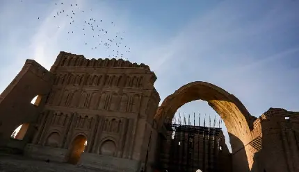 تصاویر تماشایی از معماری ایرانی طاق کسری در تیسفون