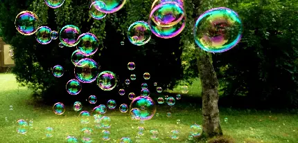 بک گراند اعجاب برانگیز از حباب های خوشگل رنگارنگ 