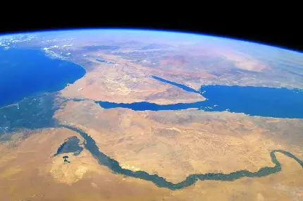 عکس هوایی رود نیل در قاره آفریقا با کیفیت Full HD 
