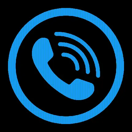 عکس png آبی و مشکی با طرح تلفن مخصوص پاورپوینت