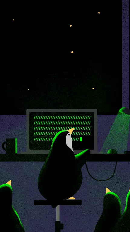 والپیپر پنگوئن‌ های باهوش انیمیشنی برای موبایل اندروید ویوو vivo