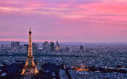 بک گراند تحسین برانگیز از پاریس و برج ایفل با کیفیت 8K 
