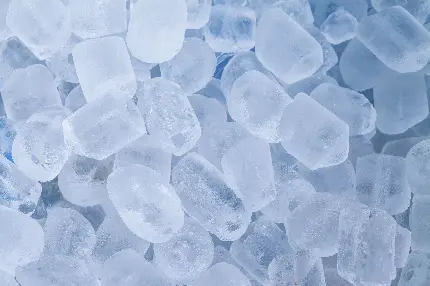تصویر استوک و تکسچر تکه یخ های کدر و خنک با کیفیت 4k
