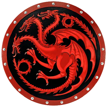 لوگوی قرمز مشکی سریال خاندان اژدها با زمینه سفید مخصوص ادیت