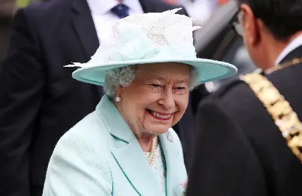 ملکه Elizabeth II پادشاه سابق بریتانیا در یک نمای ویژه