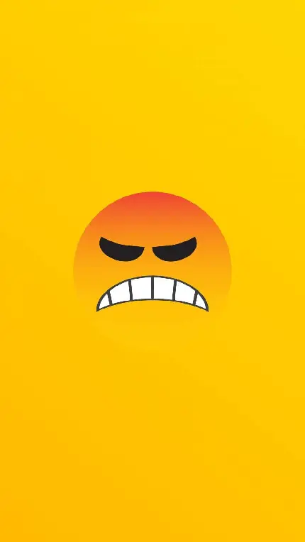 دانلود رایگان والپیپر زرد رنگ ایموجی عصبانی برای سامسونگ 