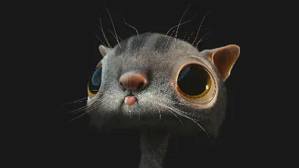 عکس گربه دوست داشتنی کارتونی 12K رایگان مخصوص دسکتاپ ویندوز