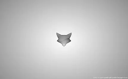 تصویر فانتزی ناتمام از کلە روباه نقره ایی در زمینە خاکستری
