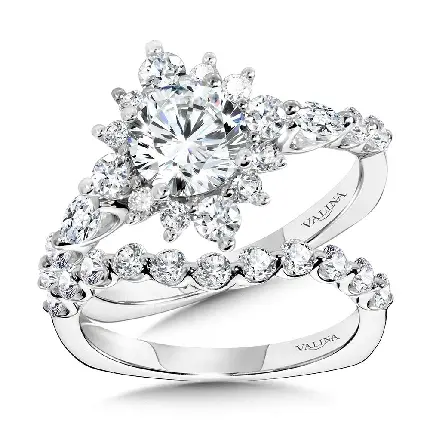 گران‌ترین و ارزشمندترین عکس از انگشتر الماس نگین دار طلا سفید باکیفیت ناب
