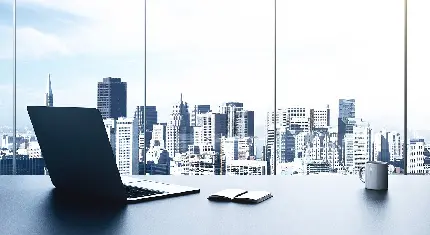 چاپ پوستر    بک گراند ایده آل 4K با طرح شرکت صنعتی برای کامپیوتر 