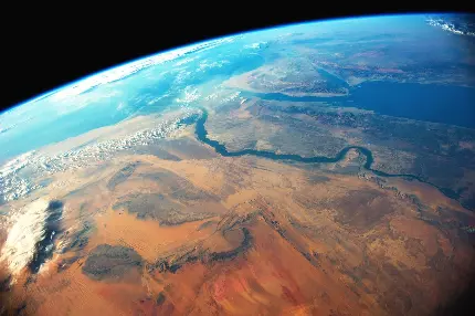بهترین تصویر هوایی رود نیل در قاره آفریقا با کیفیت 4K