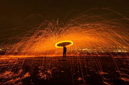 پربازدید ترین عکس پروفایل مردانه با طرح آتش جادویی