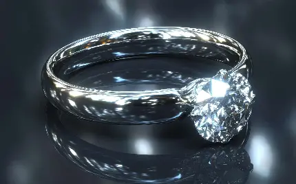 درخشان‌ ترین تصویر زمینە از انگشتر الماس نقرە‌ای باکیفیت اچ دی
