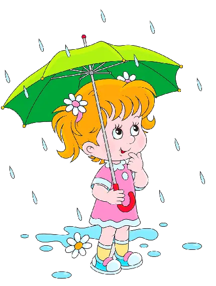 دانلود عکس دختر در باران png