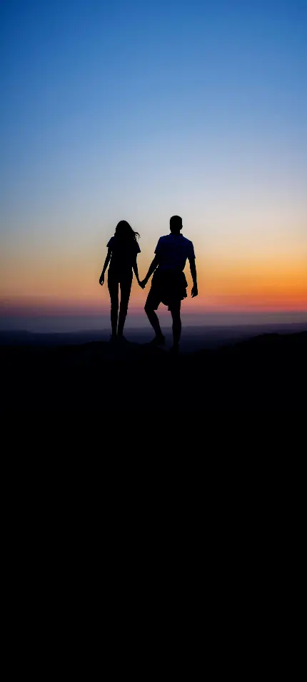 دانلود عکس عاشقانه و رمانتیک برای پروفایل هنگام غروب آفتاب