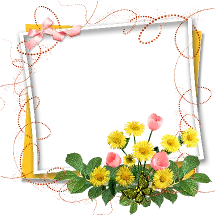 دانلود کادر گلدار بسیار خوشگل برای چاپ کارت پستال 