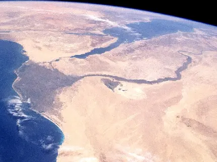 دانلود نقشه هوایی جالب توجه از رود نیل در کشور مصر 