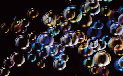 دانلود تصویر زمینه حباب با زمینه مشکی و کیفیت ویژه 