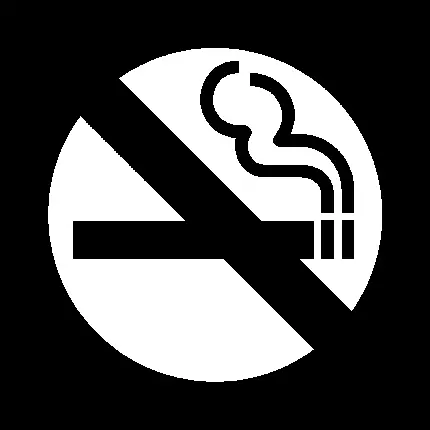 تصویر png تابلوی قرمز رنگ دود سیگار ممنوع بدون پس زمینه