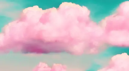 والپیپر درخشان و زیبا از ابر صورتی خوشگل برای لپتاپ