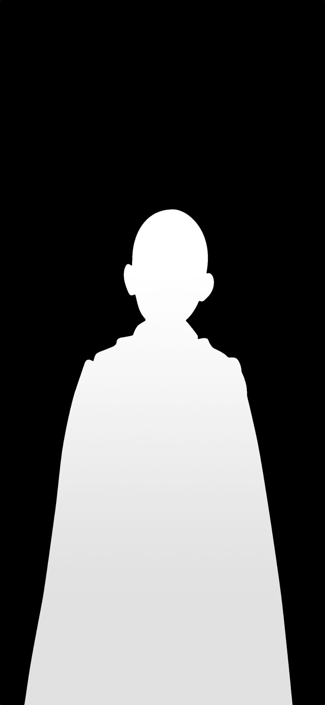 وکتور جالب از سایه سایتاما با تم سیاه سفید برای پروفایل 