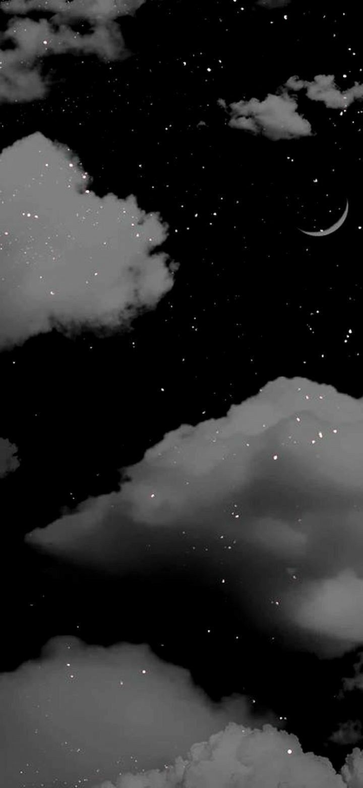 دانلود والپیپر آسمان سیاه با ابر برای زمینه موبایل و گوشی