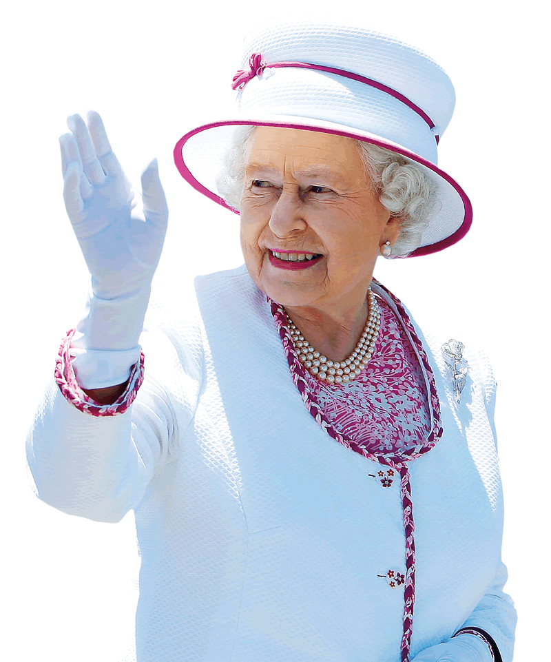 آخرین تصویر ملکه سابق انگلیس در حال دست تکان دادن