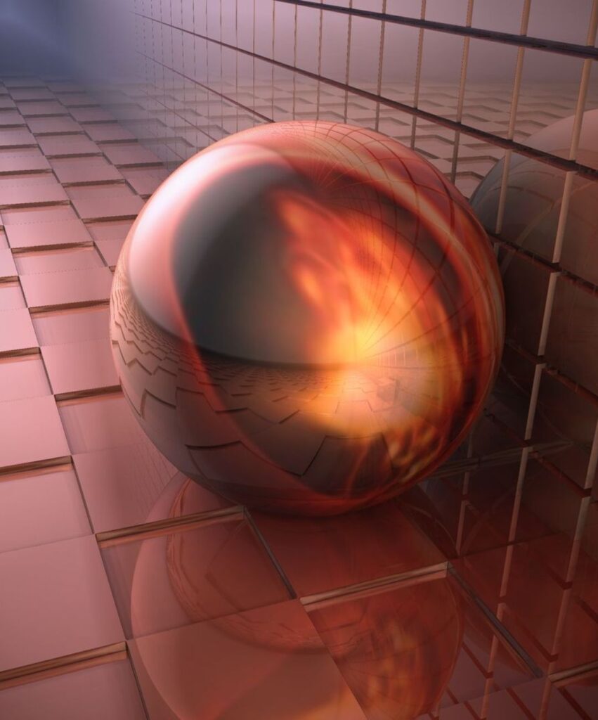 تصویر سه بعدی توپ مسی جالب و دیدنی با کیفیت بالا رایگان