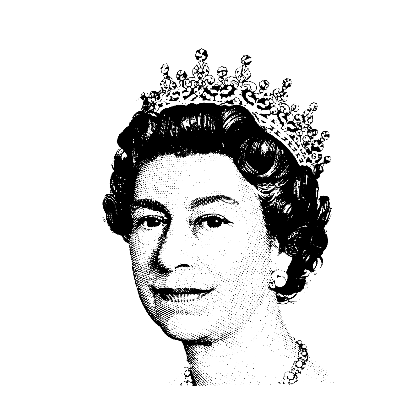 نقاشی Full HD تماشایی از ملکه الیزابت پادشاه انگلستان 