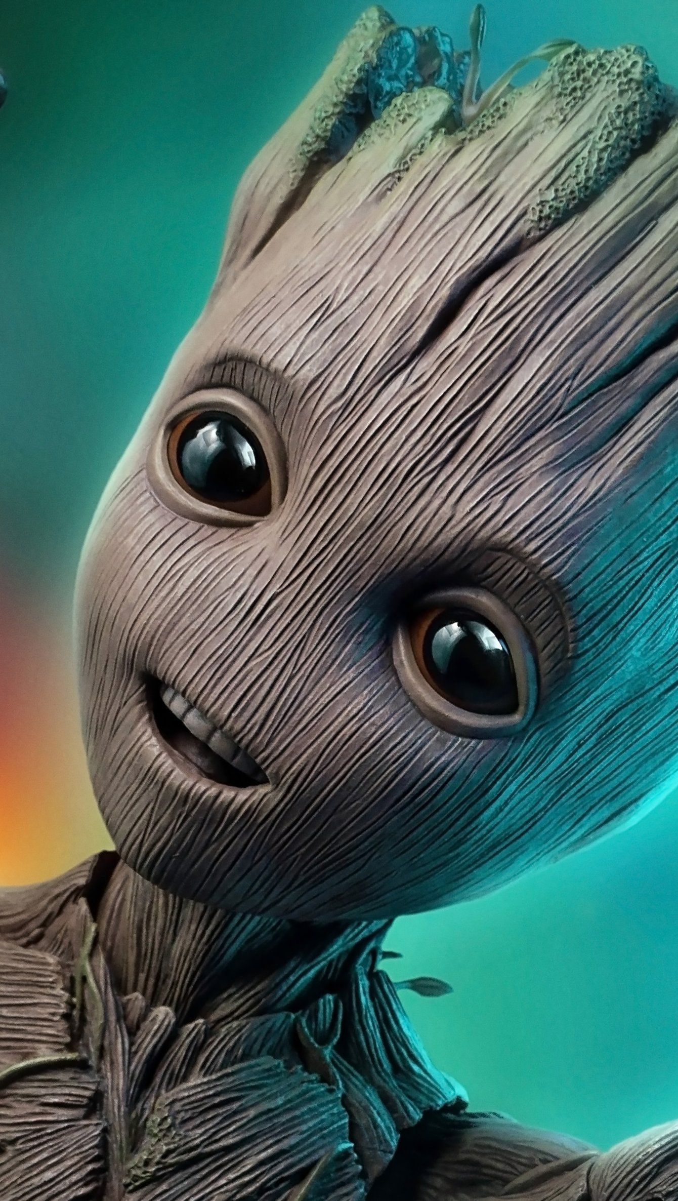 عکس استوک شخصیت داستانی گروت Groot برای زمینه گوشی سونی اکسپریا 1