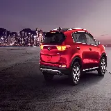 چاپ قاب موبایل و گوشی تصویر جذاب خودرو Kia Sportage قرمز رنگ از زاویه پشت