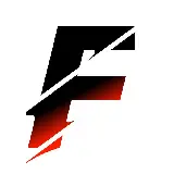 چاپ قاب موبایل و گوشی وکتور جذب کنندە سە بخشی دو رنگ مشکی و قرمز از حرف F باکیفیت عالی مناسب لپ‌تاب