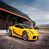 چاپ قاب موبایل و گوشی تصویر شیک خودروی اسپرت Lamborghini به رنگ زرد درخشان 