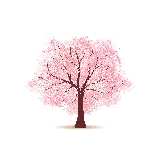چاپ قاب موبایل و گوشی دانلود تصویر درخت صورتی پرشکوفه با زمینه پرده سبز