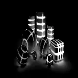 چاپ قاب موبایل و گوشی عکس سه بعدی اشکال هندسی سیاه و سفید با بهترین کیفیت برای ویندوز