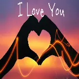 چاپ قاب موبایل و گوشی دریافت بک گراند رایگان قلب با دست و جمله i love you