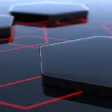 چاپ قاب موبایل و گوشی پس زمینه مشکی شش ضلعی های براق مخصوص گوشی Android وان پلاس 8