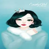 چاپ قاب موبایل و گوشی پوستر دخترانە محشر از ملکە زیبا با پالتوی پشمی سبز رنگ