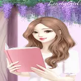 چاپ قاب موبایل و گوشی تصویر بک گراند دخترانه از دخترکی کتابخوان