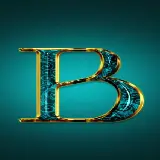چاپ قاب موبایل و گوشی بک گراند تماشایی حرف B با تم فیروزه‌ای دلربا با کیفیت Full HD 