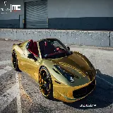 چاپ قاب موبایل و گوشی عکس پر زرق و برق از فراری طلایی زیبا برای پروفایل تلگرام و واتساپ 