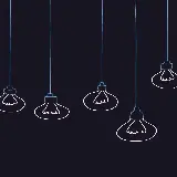 چاپ قاب موبایل و گوشی تصویر گرافیکی زیبا از لامپ با زمینه مشکی برای زمینه گوشی