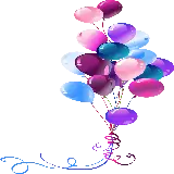 چاپ قاب موبایل و گوشی تصویر بادکنک های خوشرنگ صورتی و بنفش برای ساخت کلیپ 