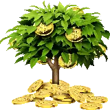 چاپ قاب موبایل و گوشی PNG پرطرفدار و رایگان از درخت پول و سکه با کیفیت بالا 