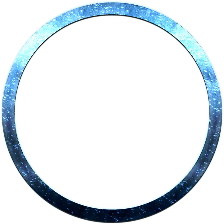 دانلود کادر دایره جادوی آبی رنگ برای کلیپ