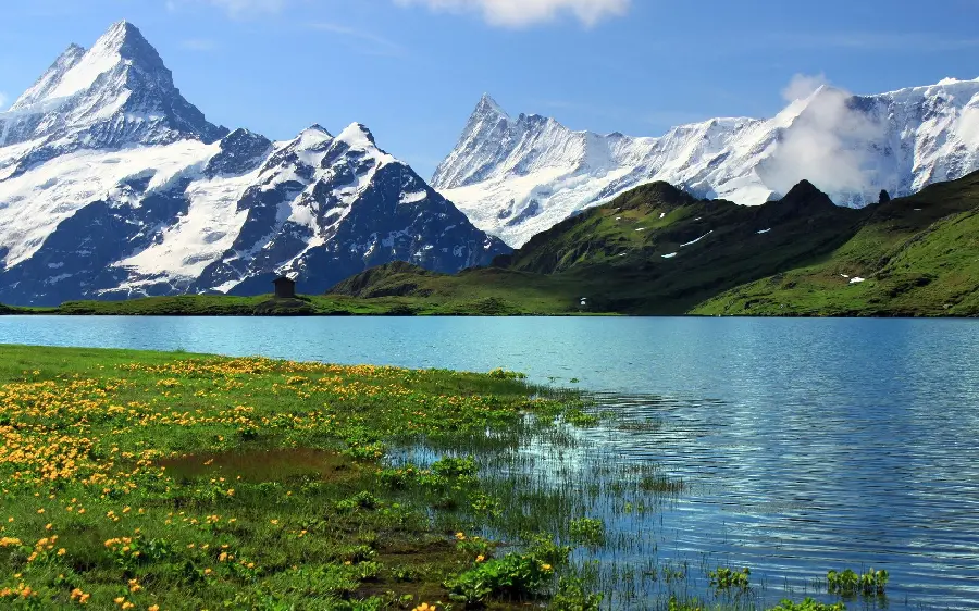 عکس زیبای دریاچه ی فصلی سوئیس
