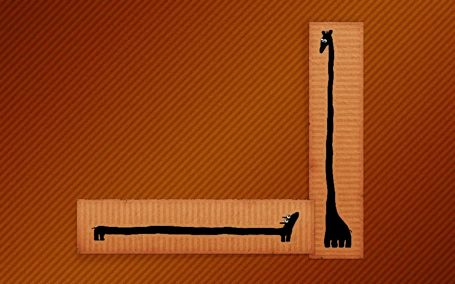 تصویر زمینه فانتزی ویندوز 12 با طرح زرافه های بامزه 