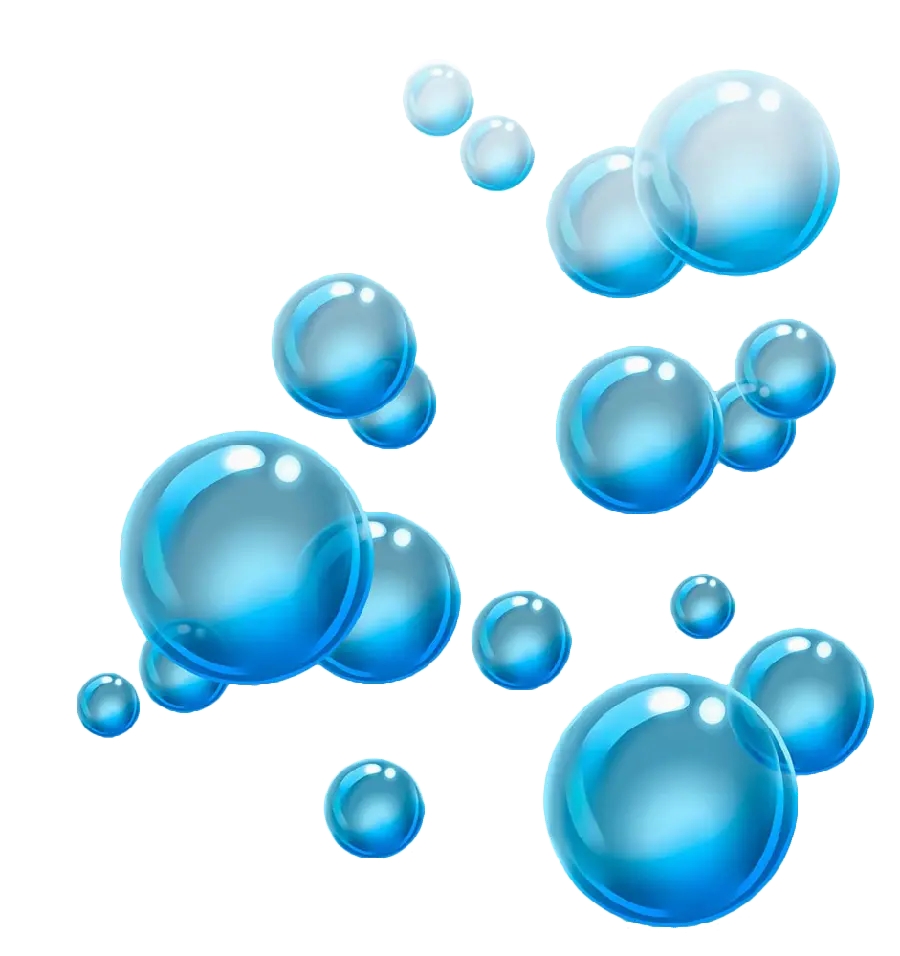 نمای جالب و درخشان از حباب های رنگی آبی زیبا برای برای چاپ